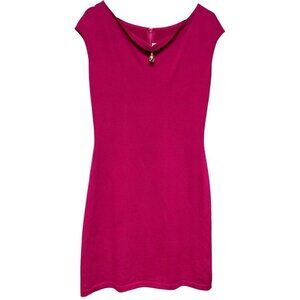 St. John's Collection Women's Dress Santana Rolled Jewel Neck Pink Size 10